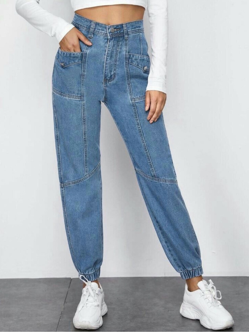 BDG Blue Boyfriend Denim Jogger Jeans